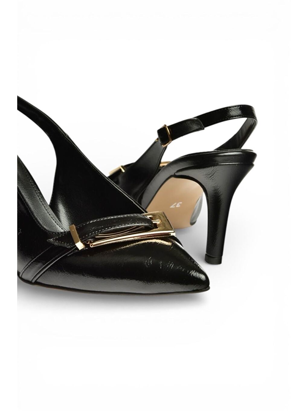 Siyah Kadın Topuklu Ayakkabı Y572110960-4