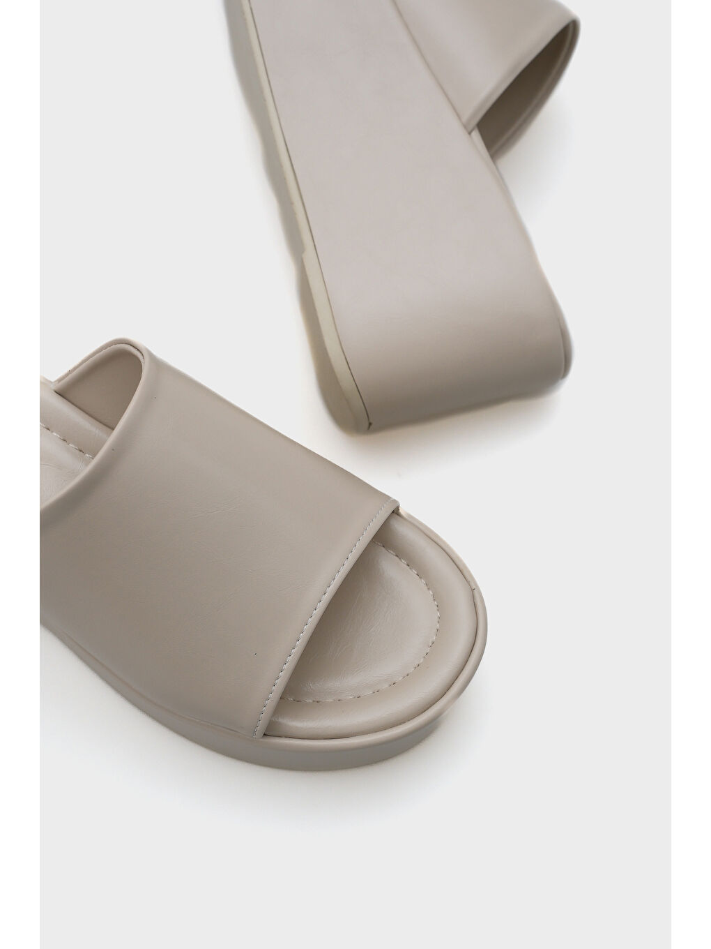 Bej olgu Topuk Kadın Terlik-3