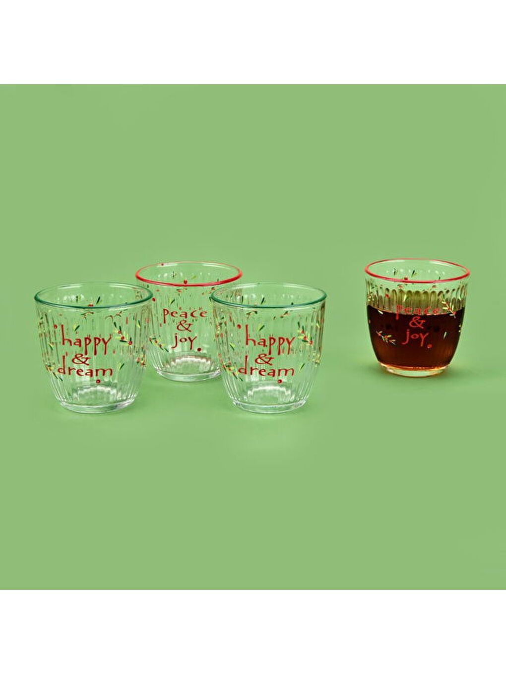 Karışık Clara 4'lü Su Bardağı Seti - Renkli - 290 ml-2