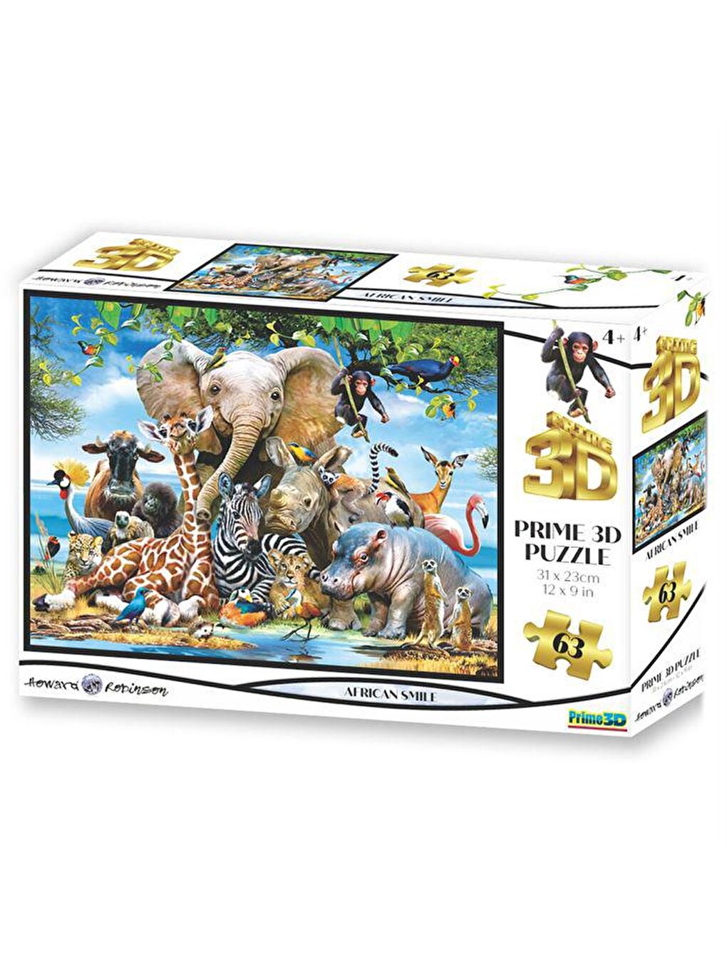 Prime 3D Karışık Afrika Smile 63 Parça Puzzle 10638