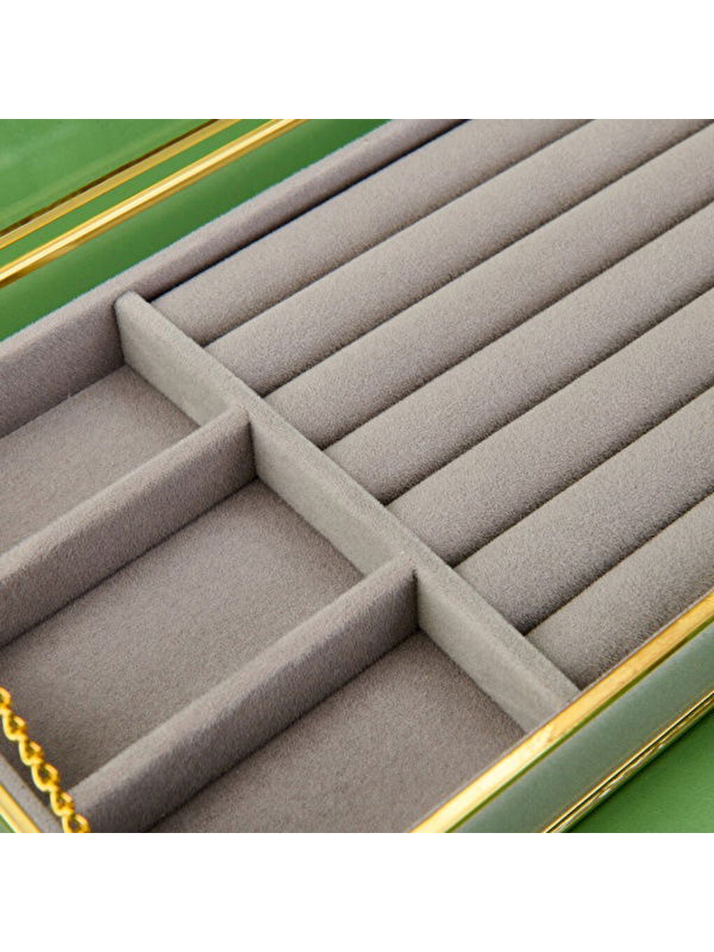 Sarı Takı Organizer Kutusu - Gold - 23 cm-1