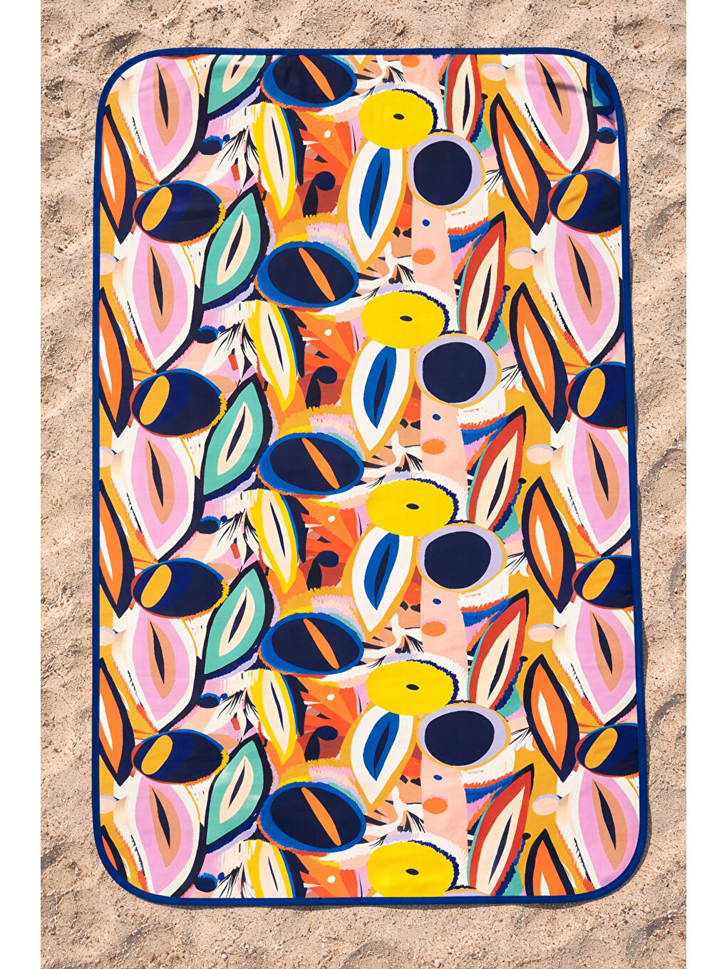 Pembe Katlanabilir Su Geçirmez Plaj Halısı Kamp Bahçe Balkon Matı 01 Batik