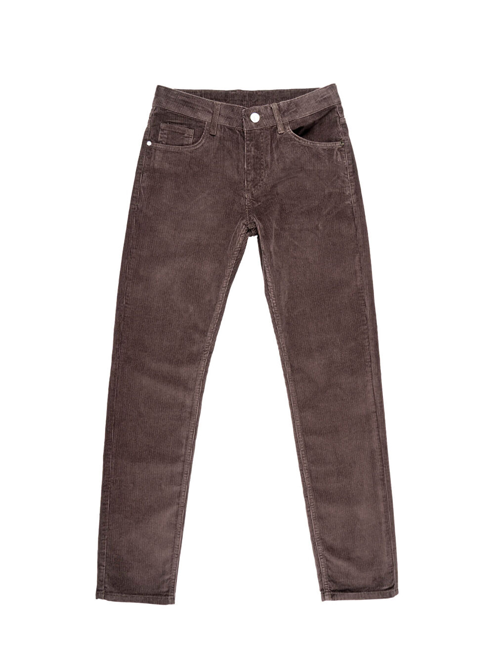 Kahverengi Dinamik Fit 5 Cep Casual Kadife Erkek Pantolon-1