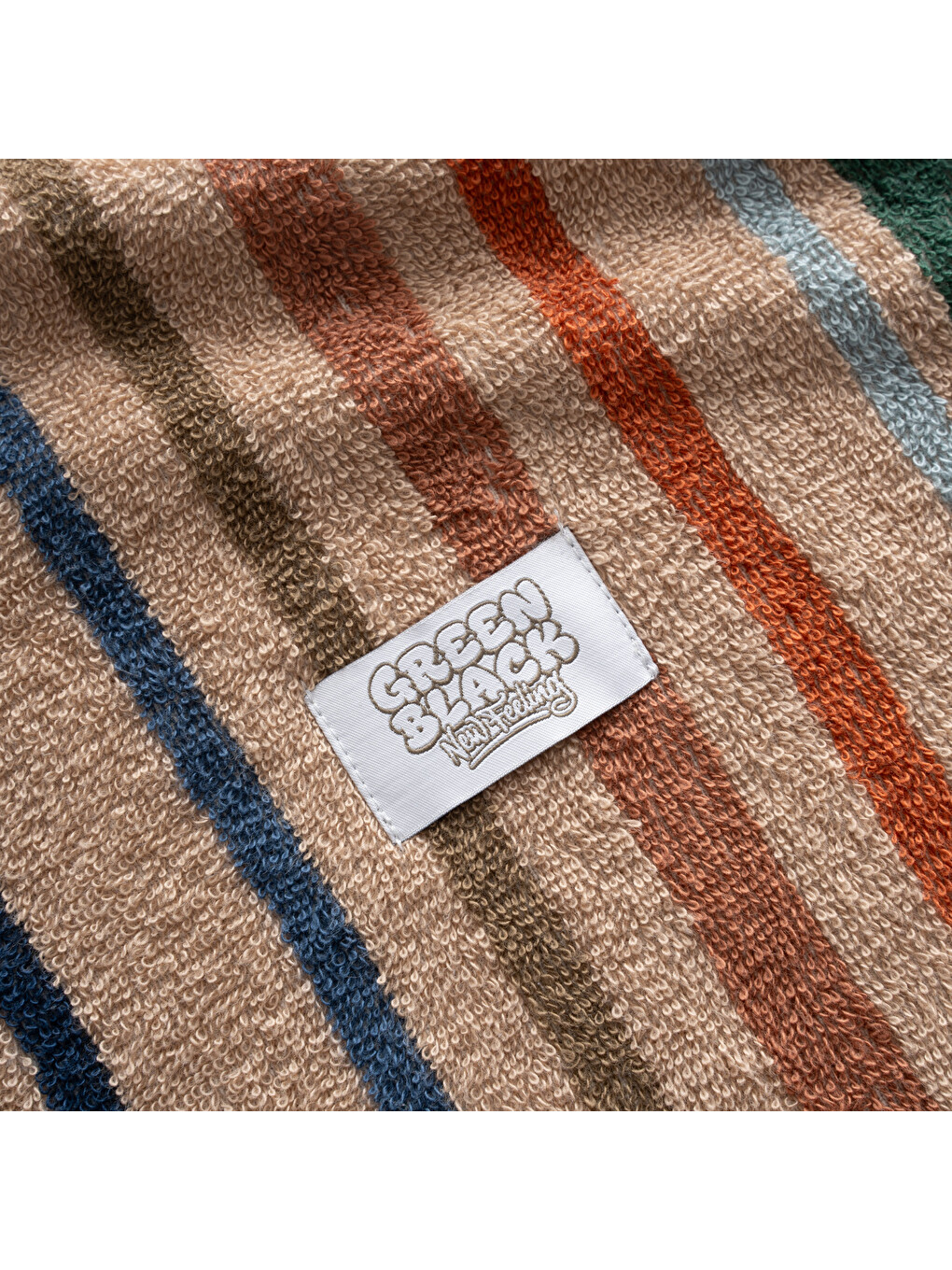 Karışık Stripe Earth Plaj Havlusu Renkli-2
