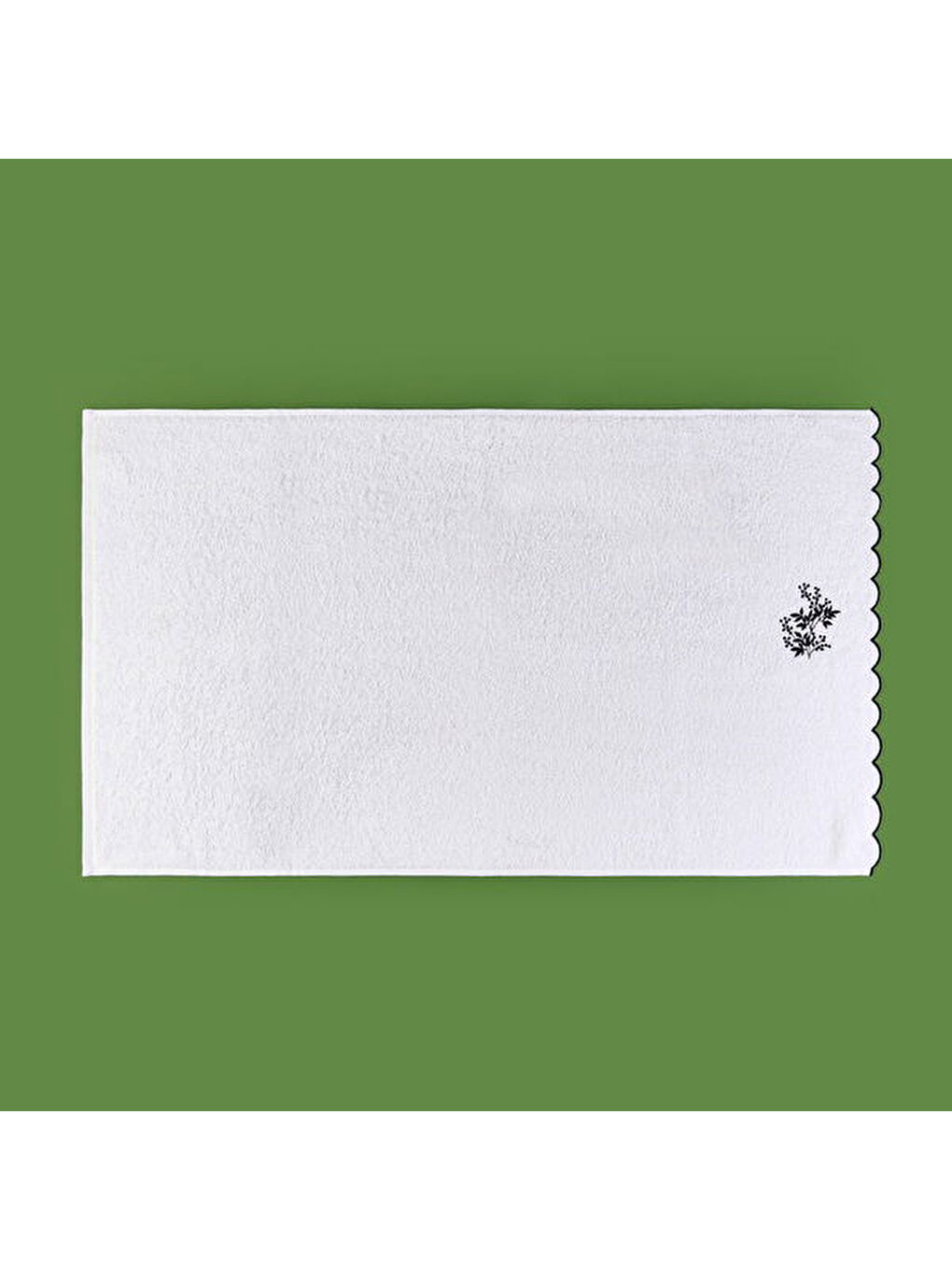 Lila Soft French Cottage Onda Yüz Havlusu - Ekru / Siyah - 50x90 cm-4