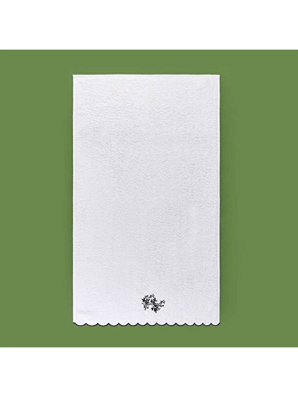 Lila Soft French Cottage Onda Yüz Havlusu - Ekru / Siyah - 50x90 cm-5