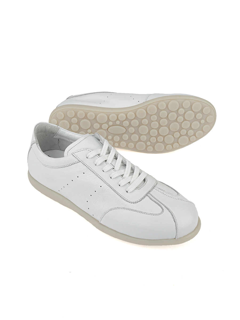 Erkek Hakiki Deri Günlük Ayakkabı 1611024Z5820 Beyaz-3