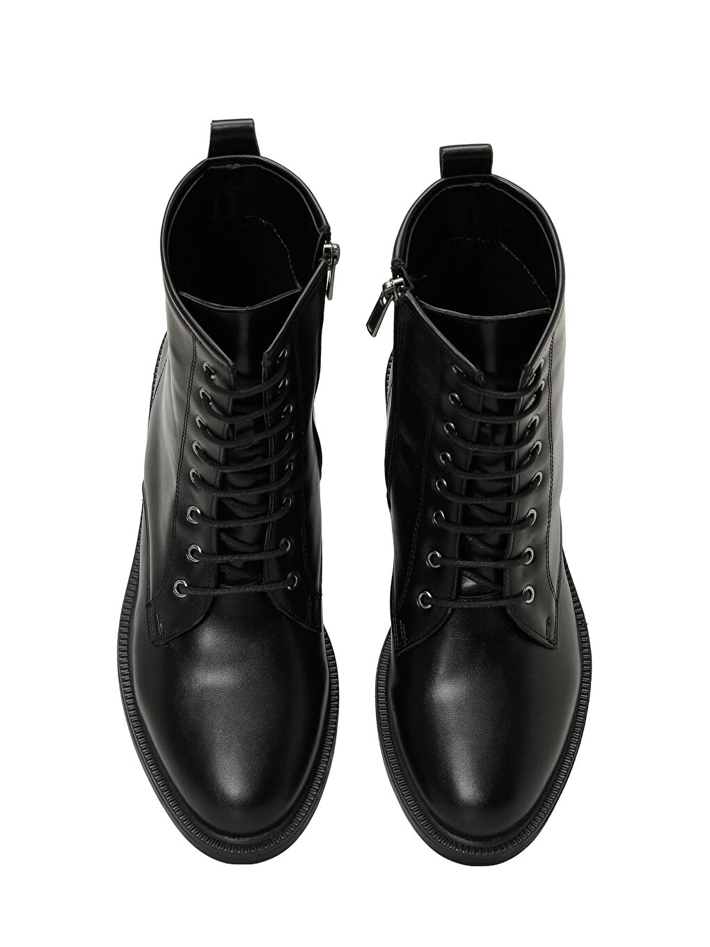 25K-7009 5PR Siyah Kadın Düz Bot-3