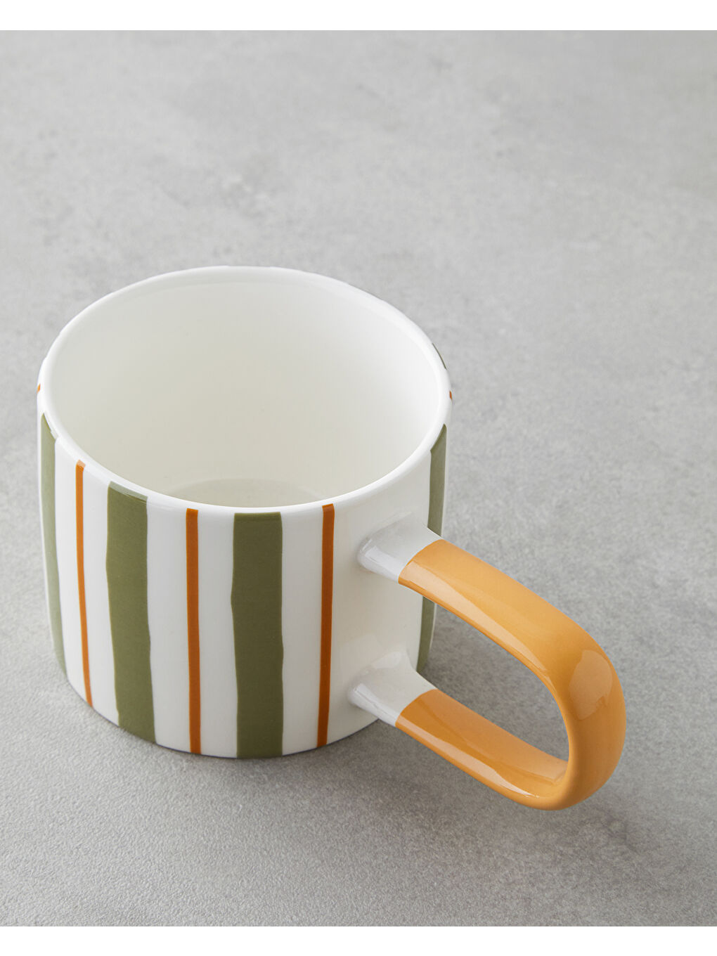 Dreamline New Bone China Kupa 290 ml Yeşil-Turuncu-1