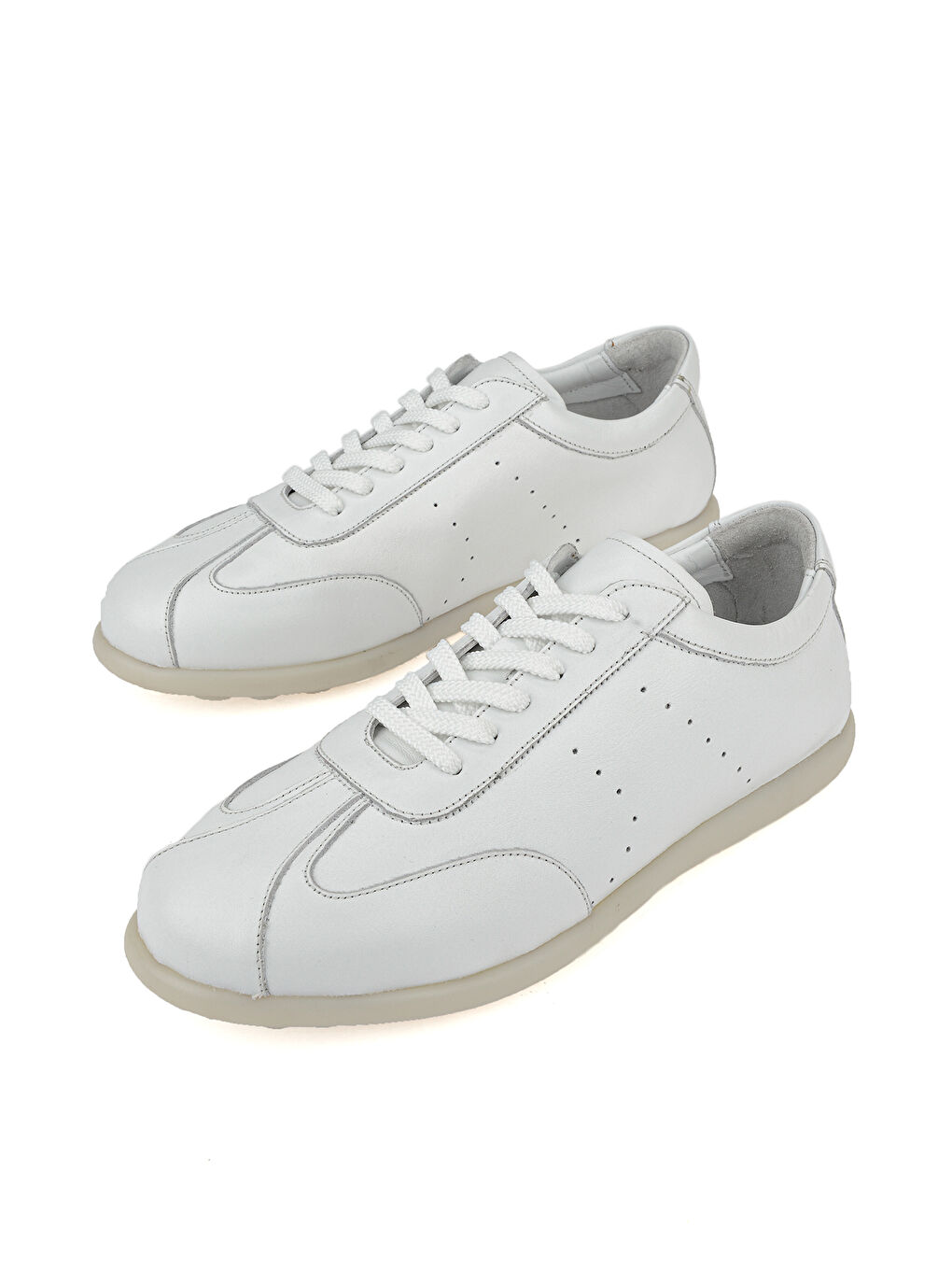 Erkek Hakiki Deri Günlük Ayakkabı 1611024Z5820 Beyaz-4