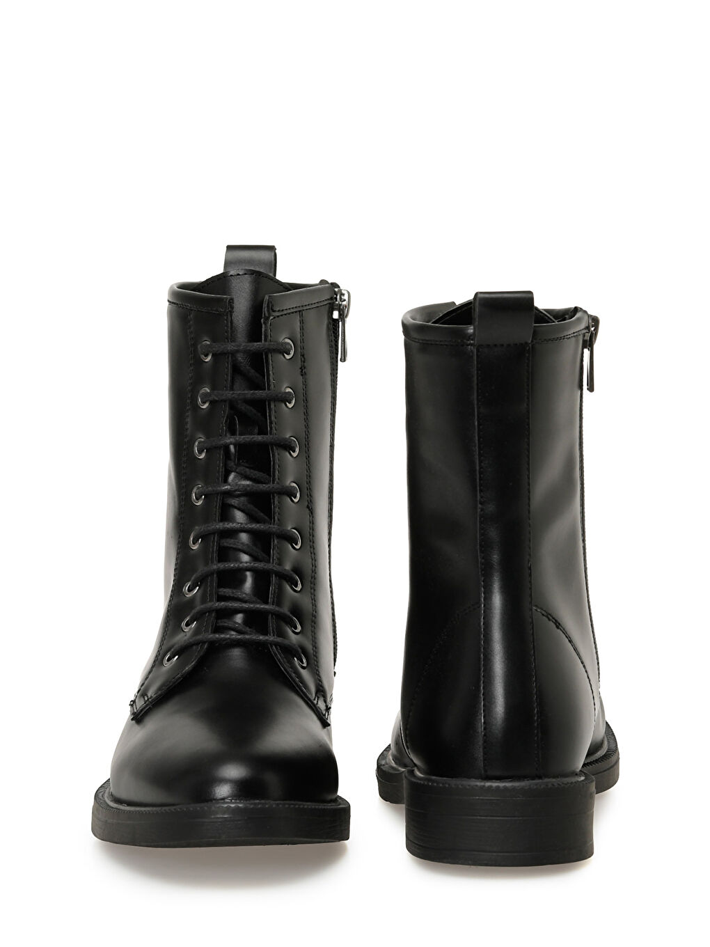 25K-7009 5PR Siyah Kadın Düz Bot-4