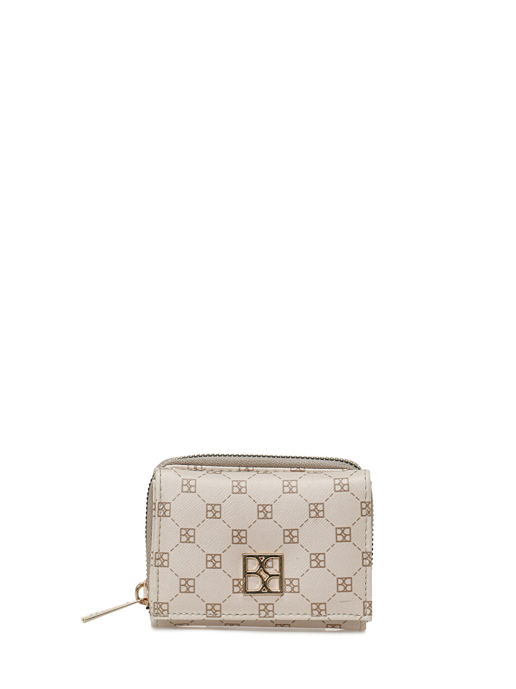 Bej MINI MONOGRAM 5PR Vizon Kadın Cüzdan