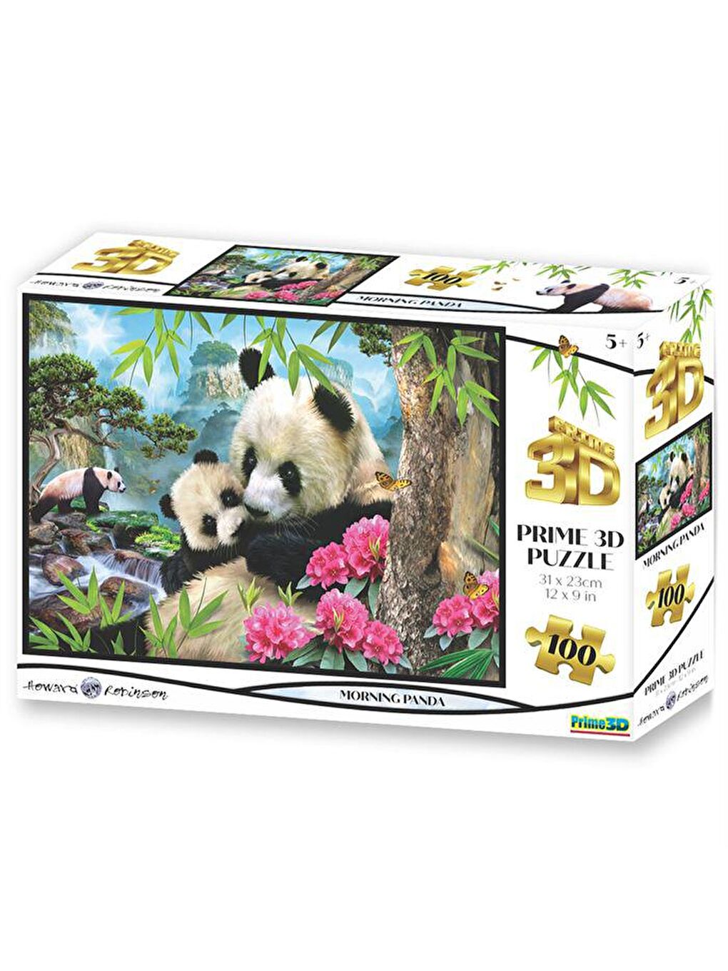 Prime 3D Karışık Panda Günaydın 63 Parça Puzzle 10640