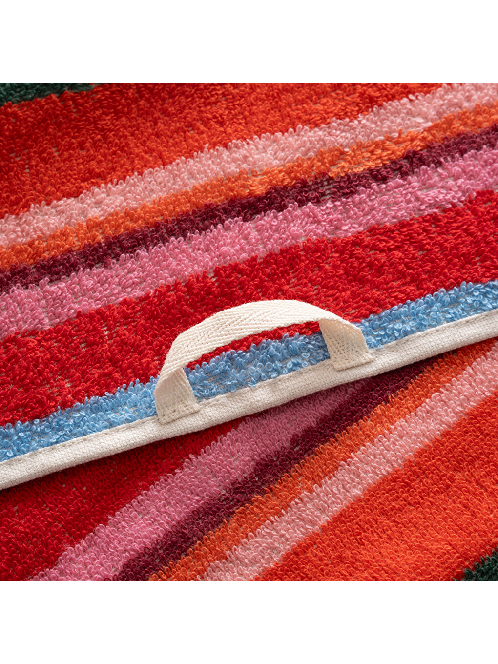 Karışık Stripe Red Plaj Havlusu Renkli-5