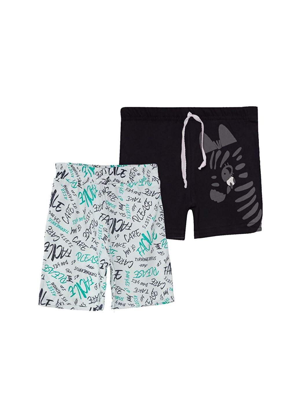 Lacivert 2'li Erkek Bebek Şort