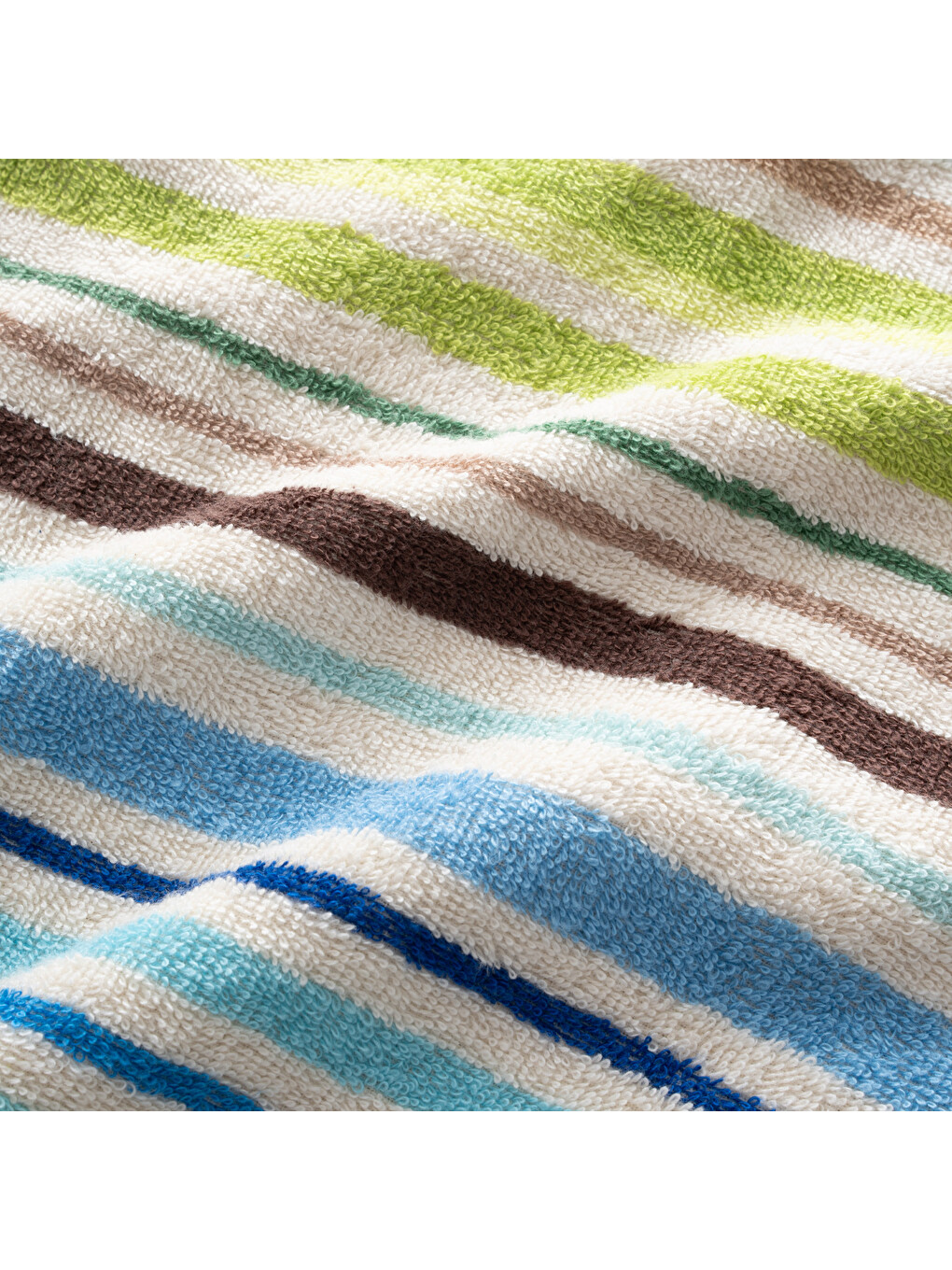 Karışık Stripe Green Plaj Havlusu Renkli-3
