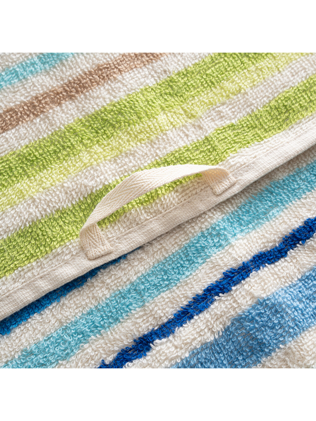 Karışık Stripe Green Plaj Havlusu Renkli-6