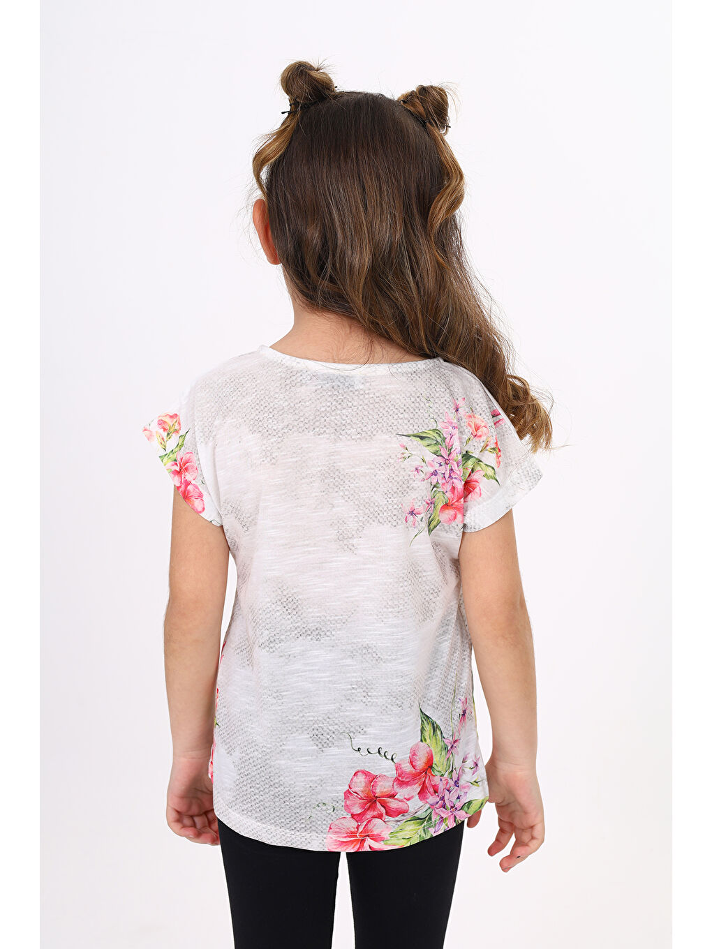 Siyah Kız Çocuk Sometimes Baskılı Tişört-3