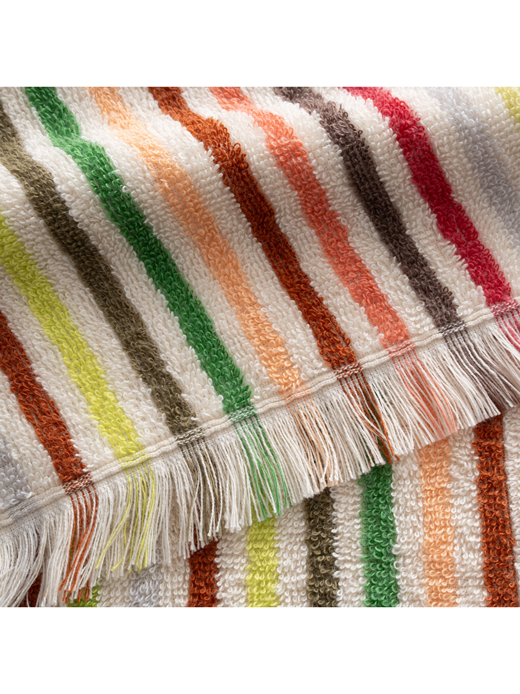 Karışık Stripe Sunset Plaj Havlusu Renkli-5
