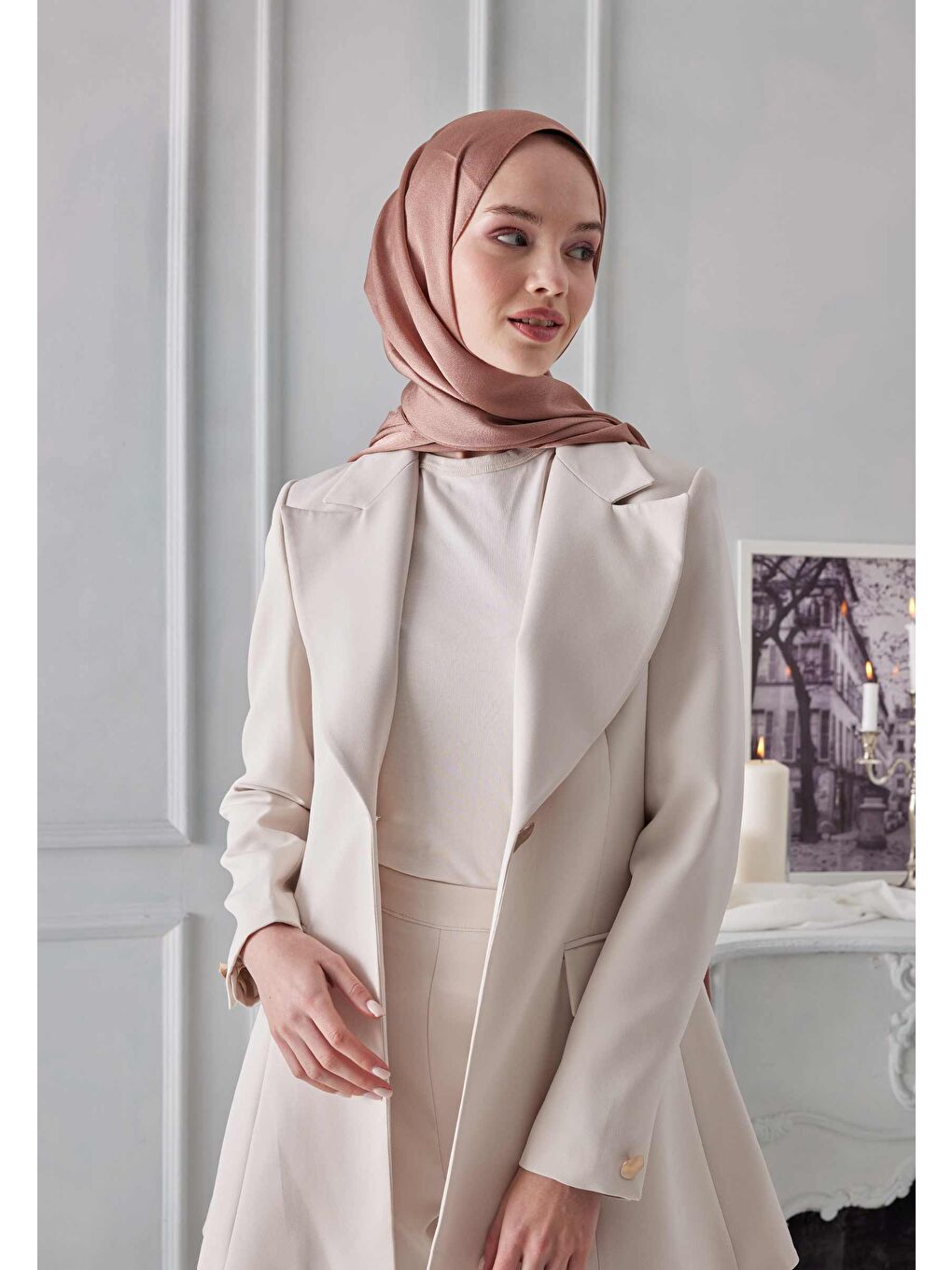 Pembe Janjanlı Şal Gül Kurusu-2