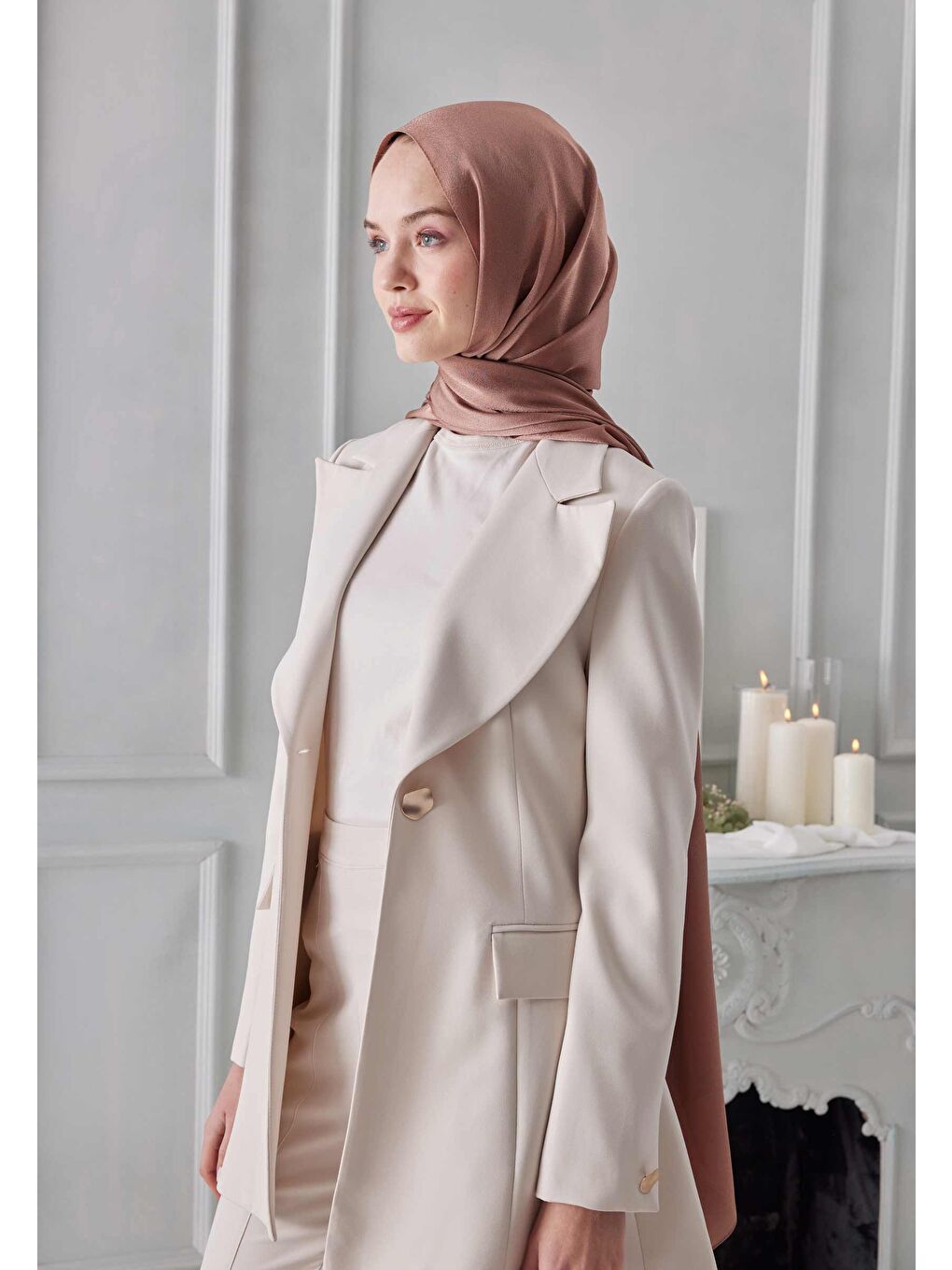 Pembe Janjanlı Şal Gül Kurusu-3