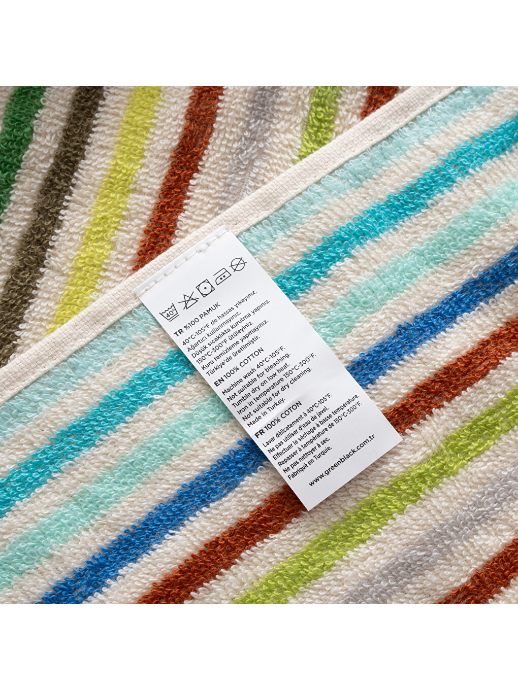 Karışık Stripe Sunset Plaj Havlusu Renkli-7