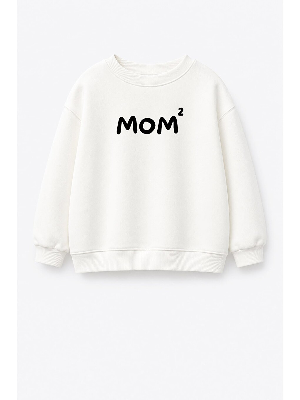 Lila Unisex Çocuk Anne Baskılı 3 İplik Kumaş Pamuklu Sweatshirt
