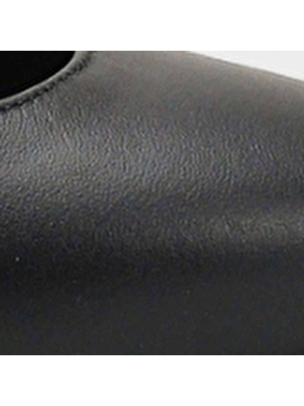 Siyah Steffi Hakiki Deri Sivri Burunlu Orta Topuklu Yandan Tokalı Arkası Açık Kadın Ayakkabı-6