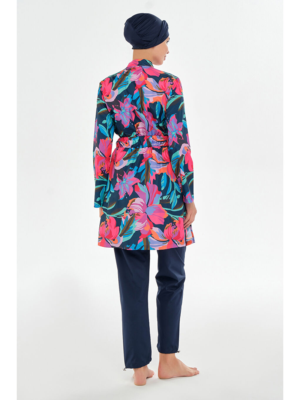 Paraşüt Tam Kapalı Tesettür Mayo 2501 Koyu Lacivert-3