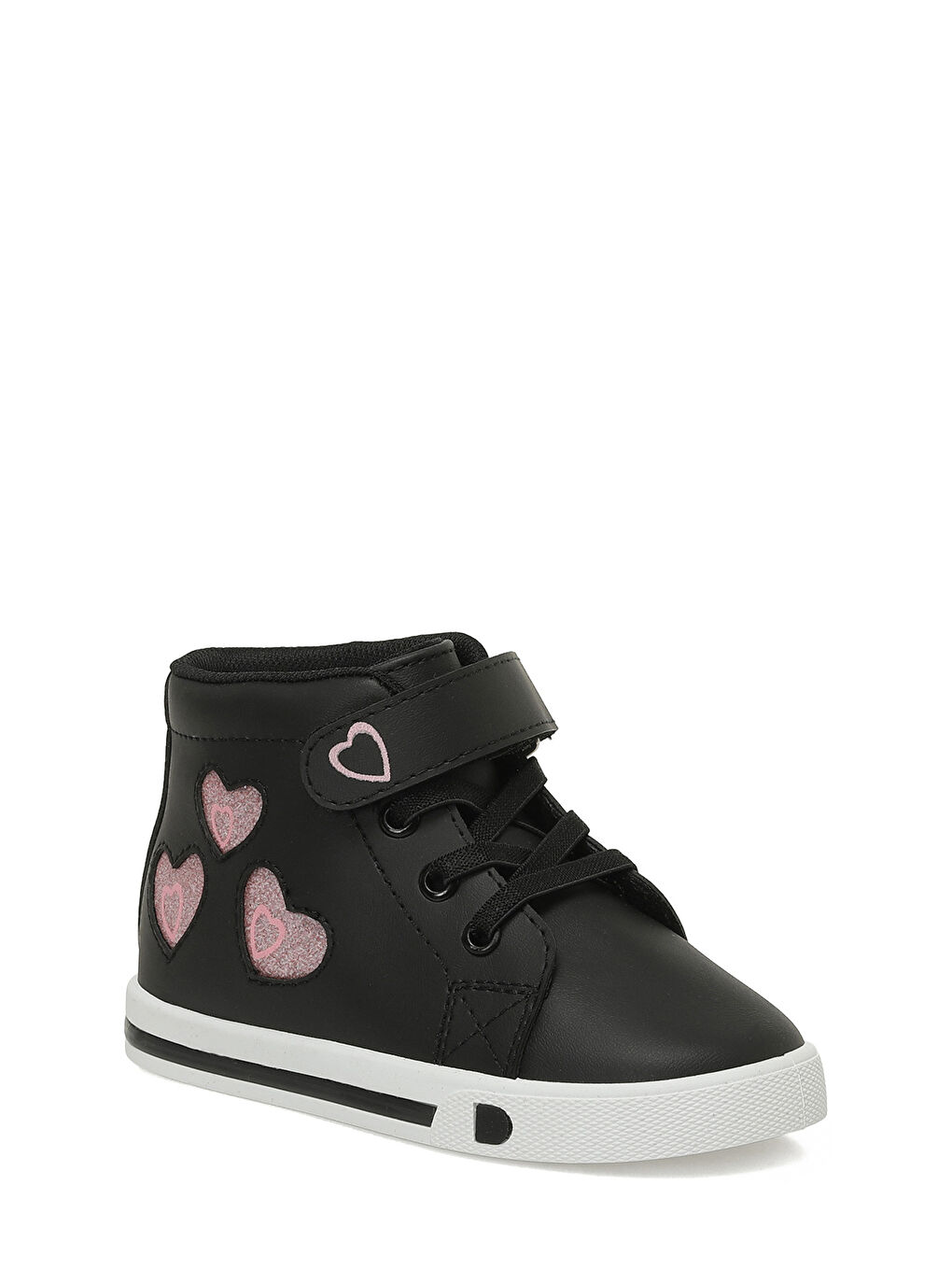 TONY.P5PR Siyah Kız Çocuk High Sneaker-1