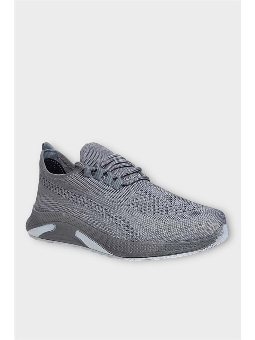 Gri Unisex Yazlık Triko Spor Ayakkabı Füme-1