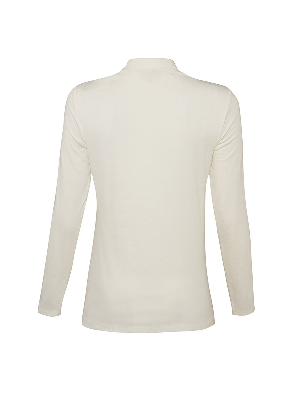 Ekru Örme Basic Bluz-2