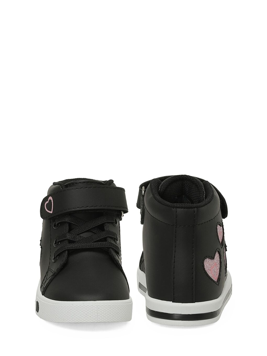 TONY.P5PR Siyah Kız Çocuk High Sneaker-4