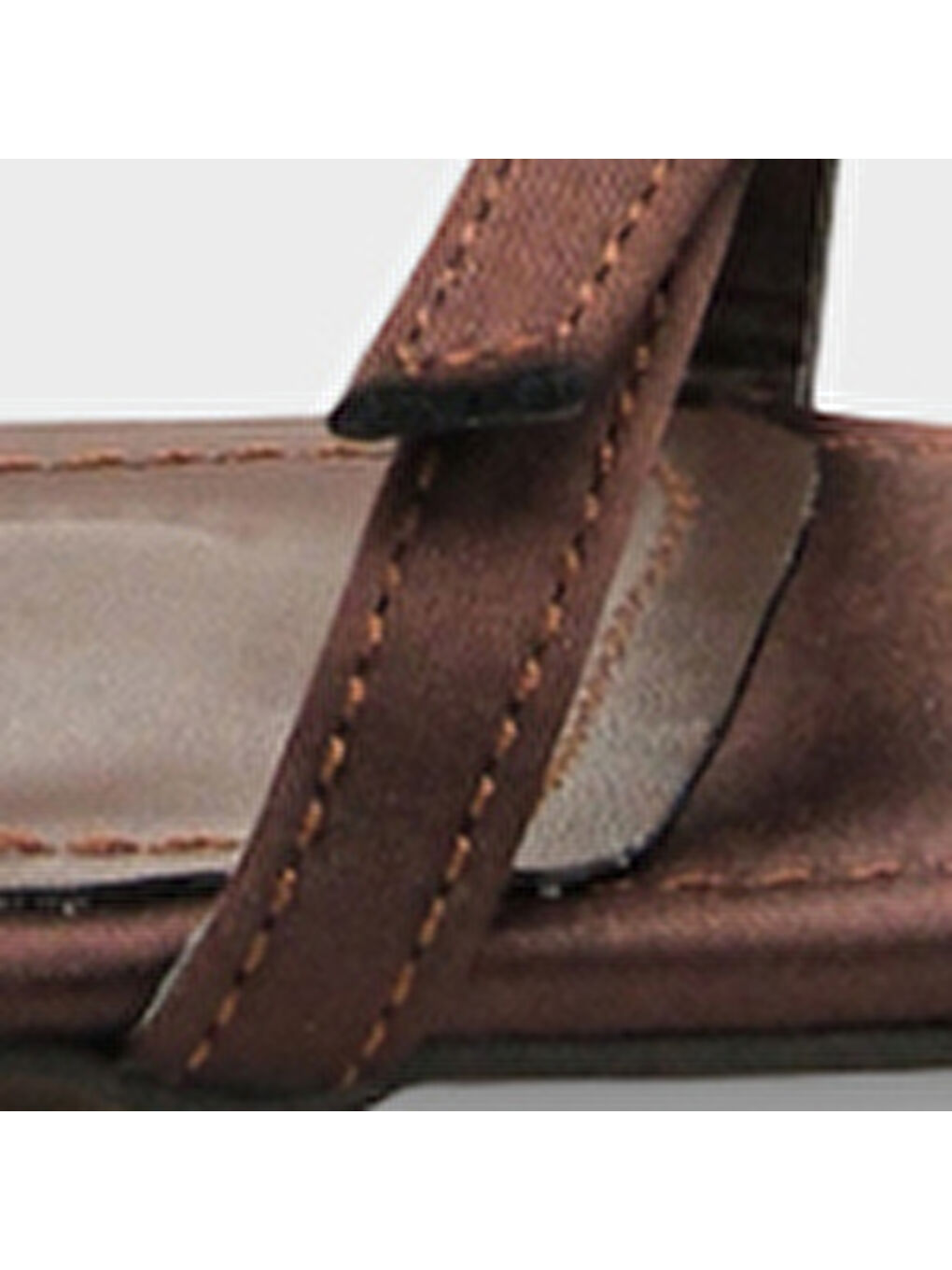 Kahverengi Connie Küt Burunlu Bilekten Bantlı Taşlı Tokalı Orta Topuklu Kadın Ayakkabı-6