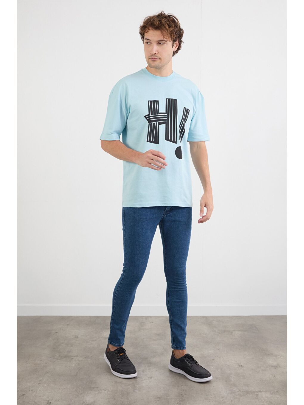 Lacivert Fermuarlı Skinny Jean Pantolon-1