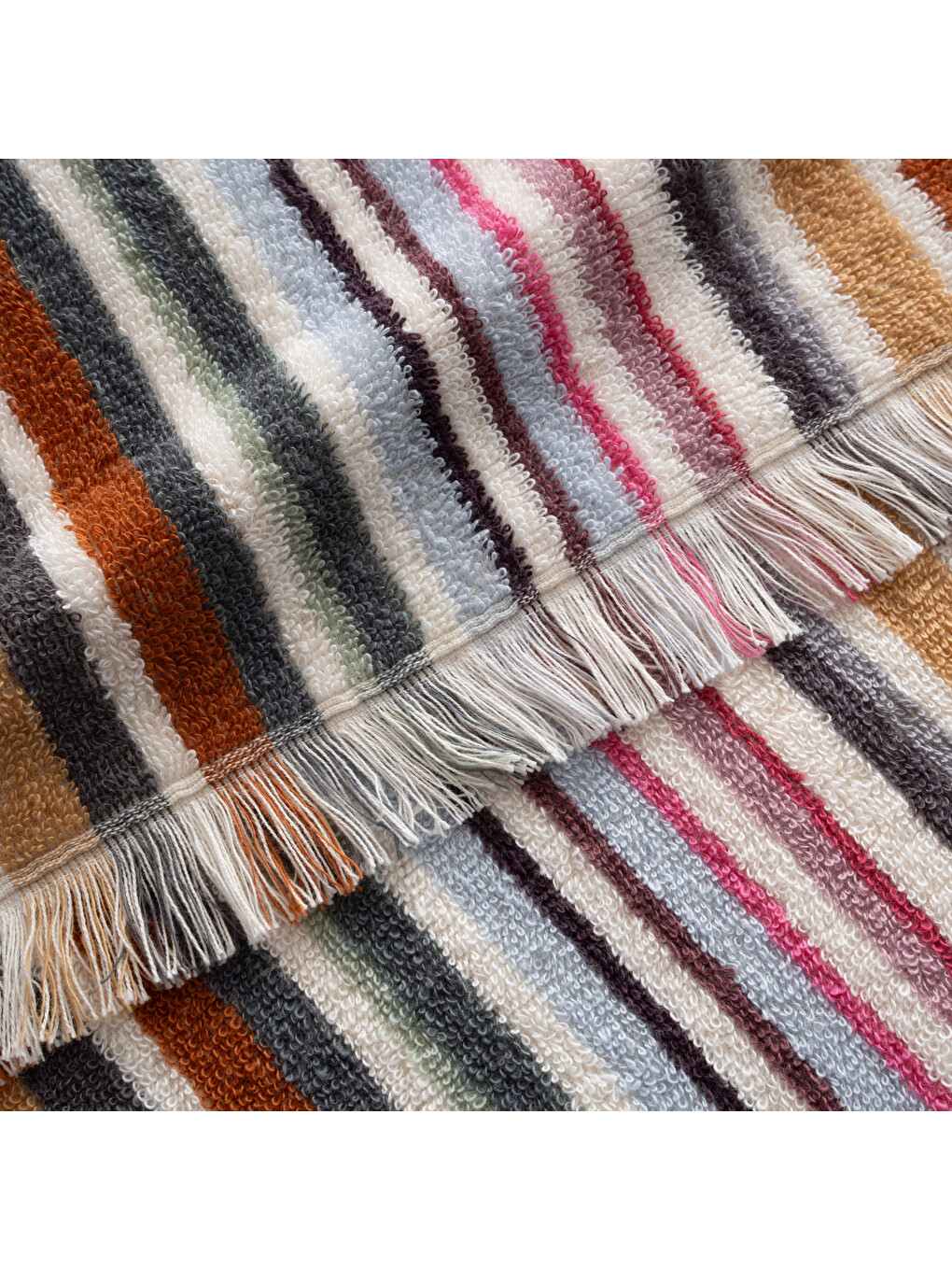 Karışık Stripe Soft Plaj Havlusu Renkli-3