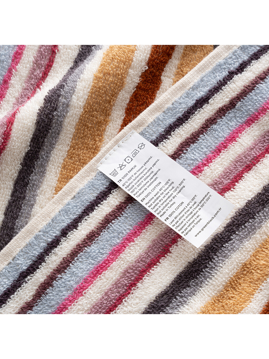Karışık Stripe Soft Plaj Havlusu Renkli-6