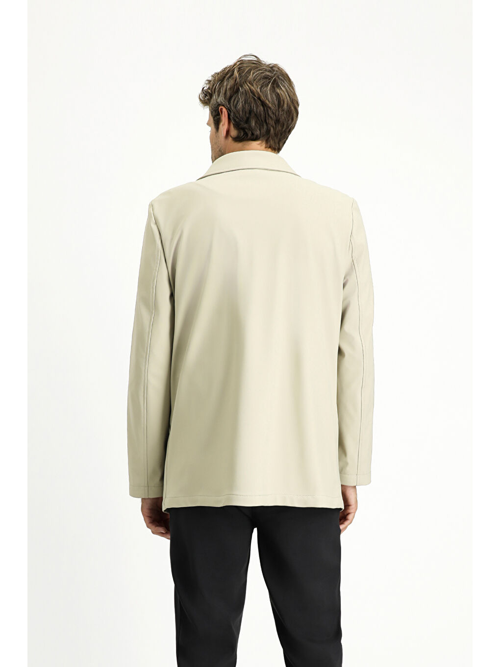 Bej Techno-Line Elastanlı Pardösü & Trençkot-3