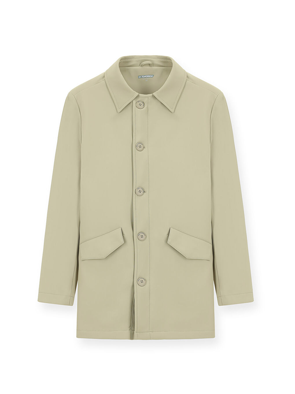 Bej Techno-Line Elastanlı Pardösü & Trençkot-5