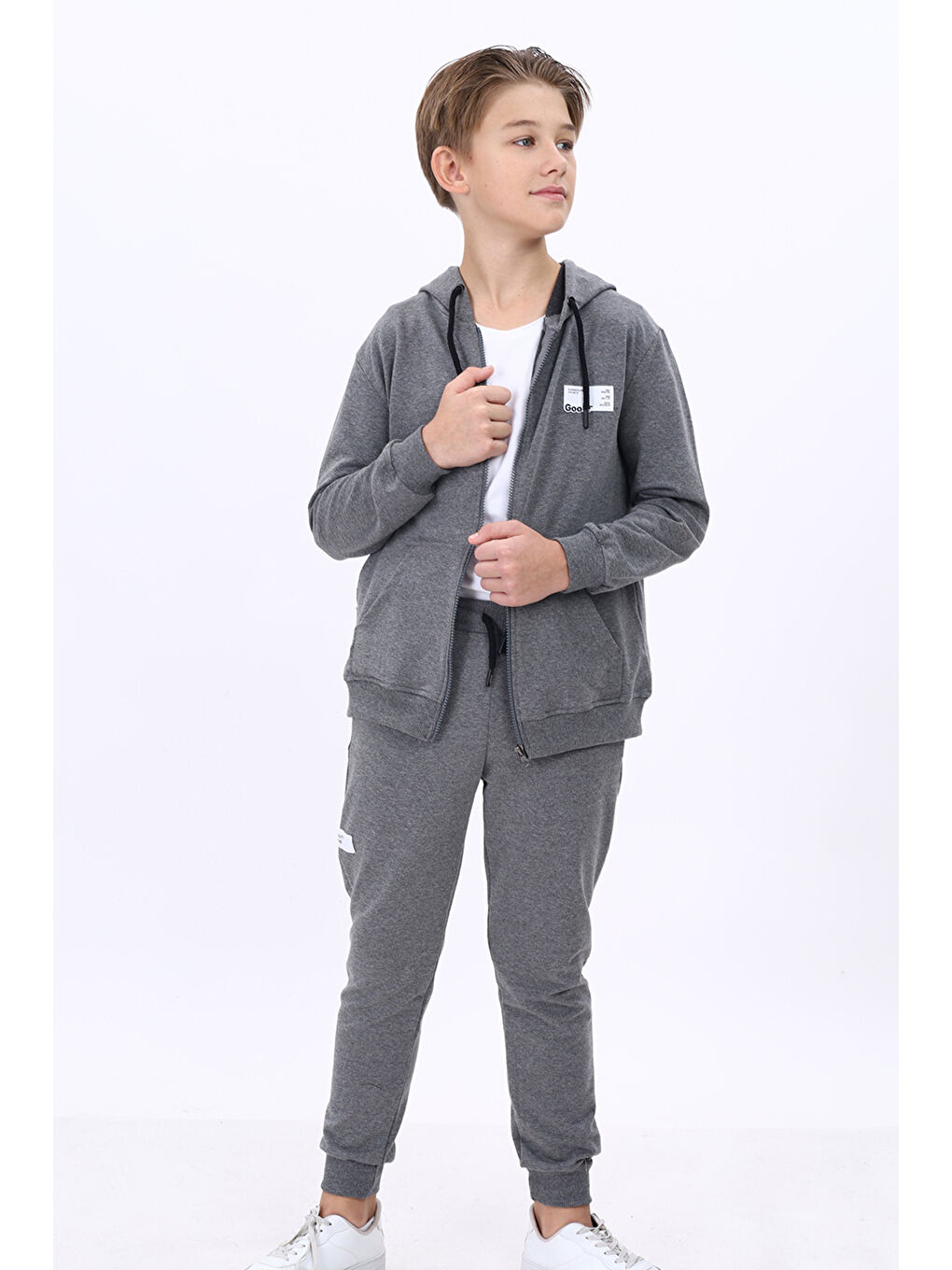 Antrasit Erkek Çocuk Eşofman Takım