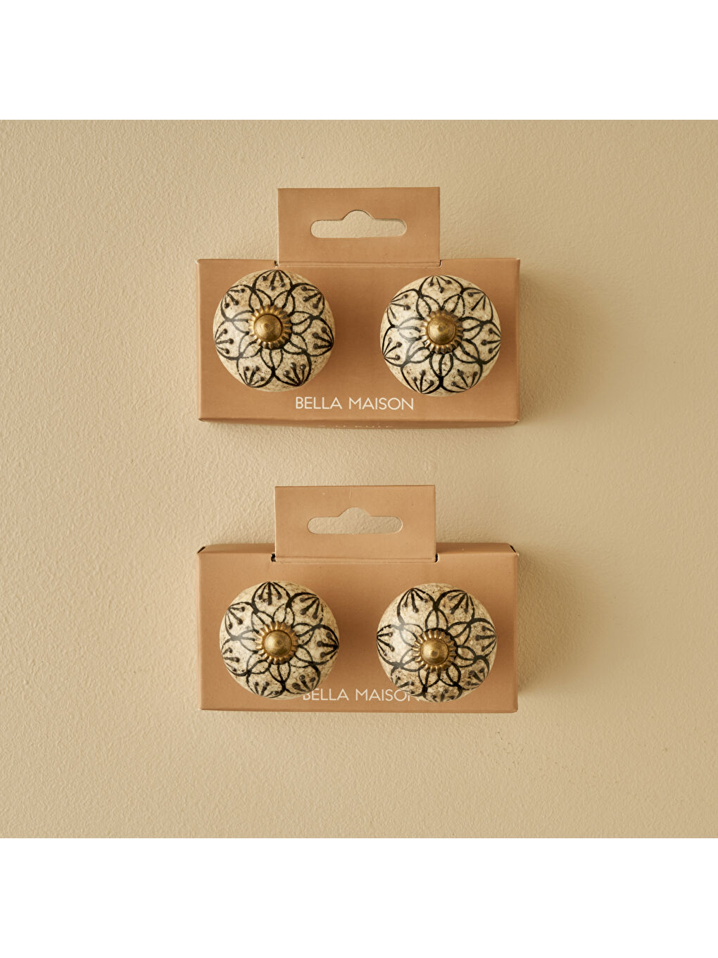 Ekru Leila Kulp 4'lü Krem (6,5x4x4 cm)