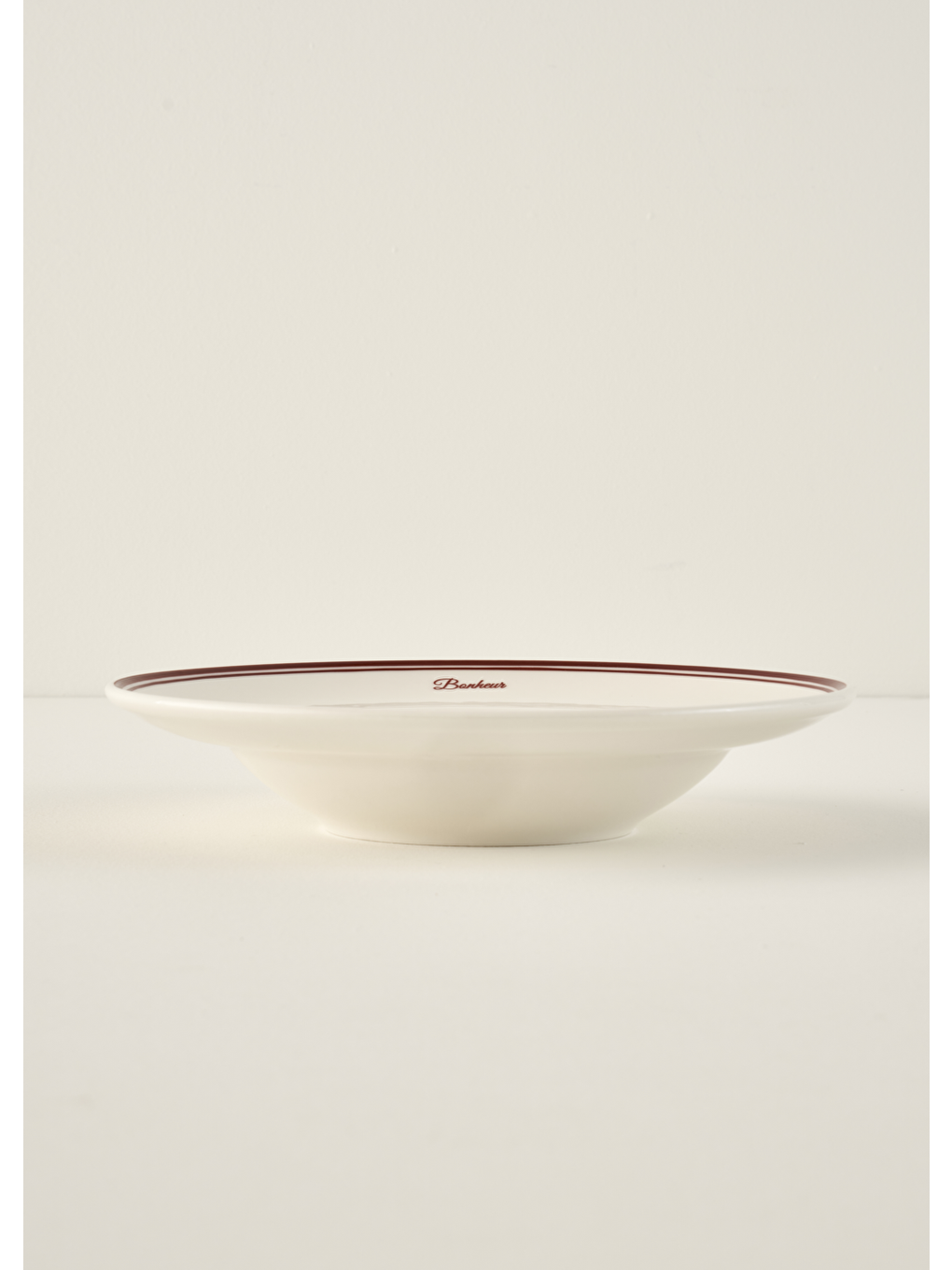 Bonheur Porselen Makarna Tabağı Bordo (28 Cm)-3