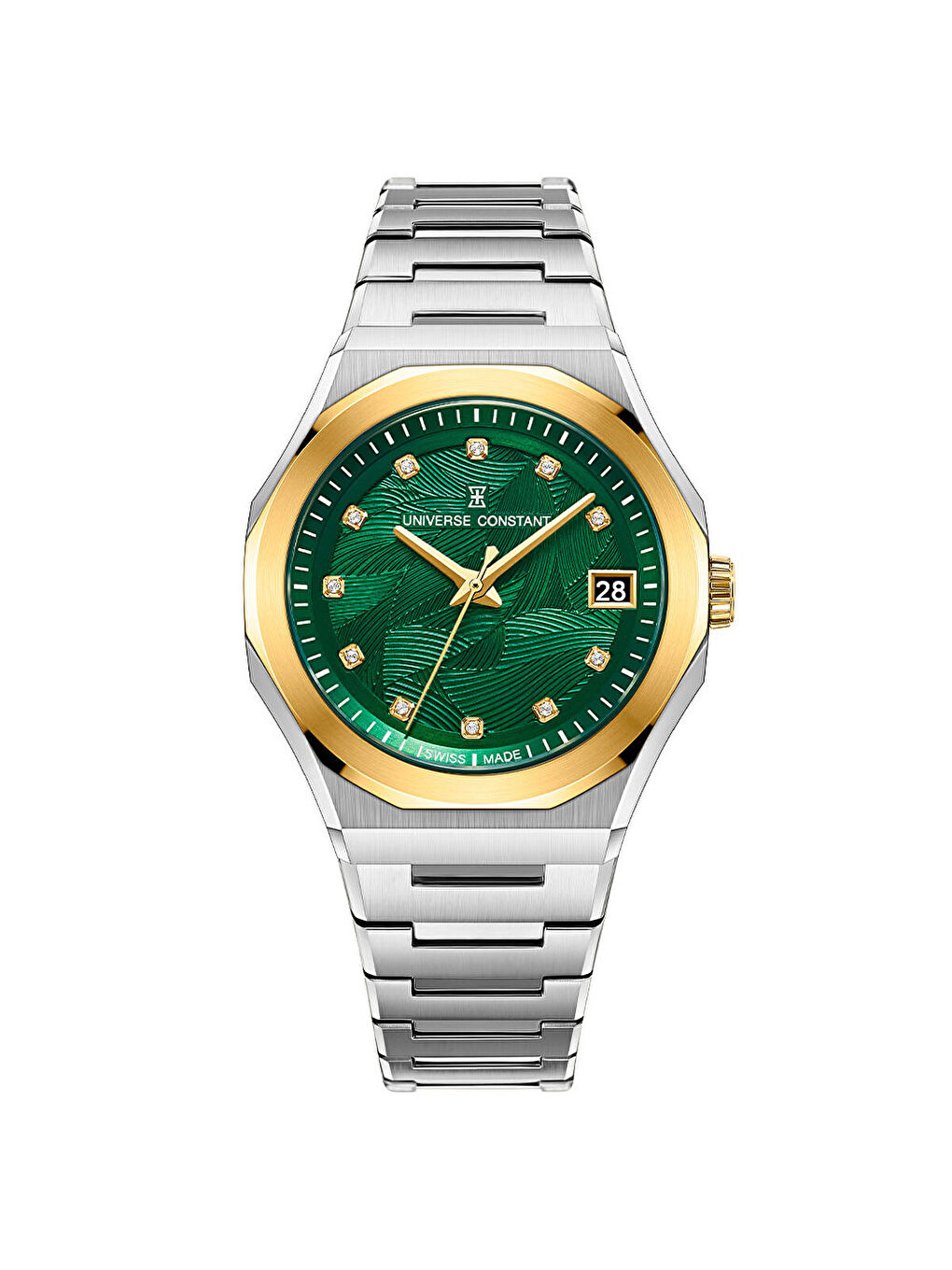 Gri UC1038 Pırlantalı Kadın Kol Saati