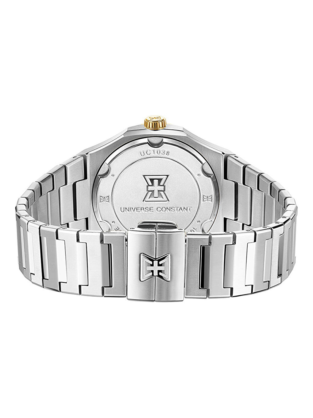 Gri UC1038 Pırlantalı Kadın Kol Saati-3