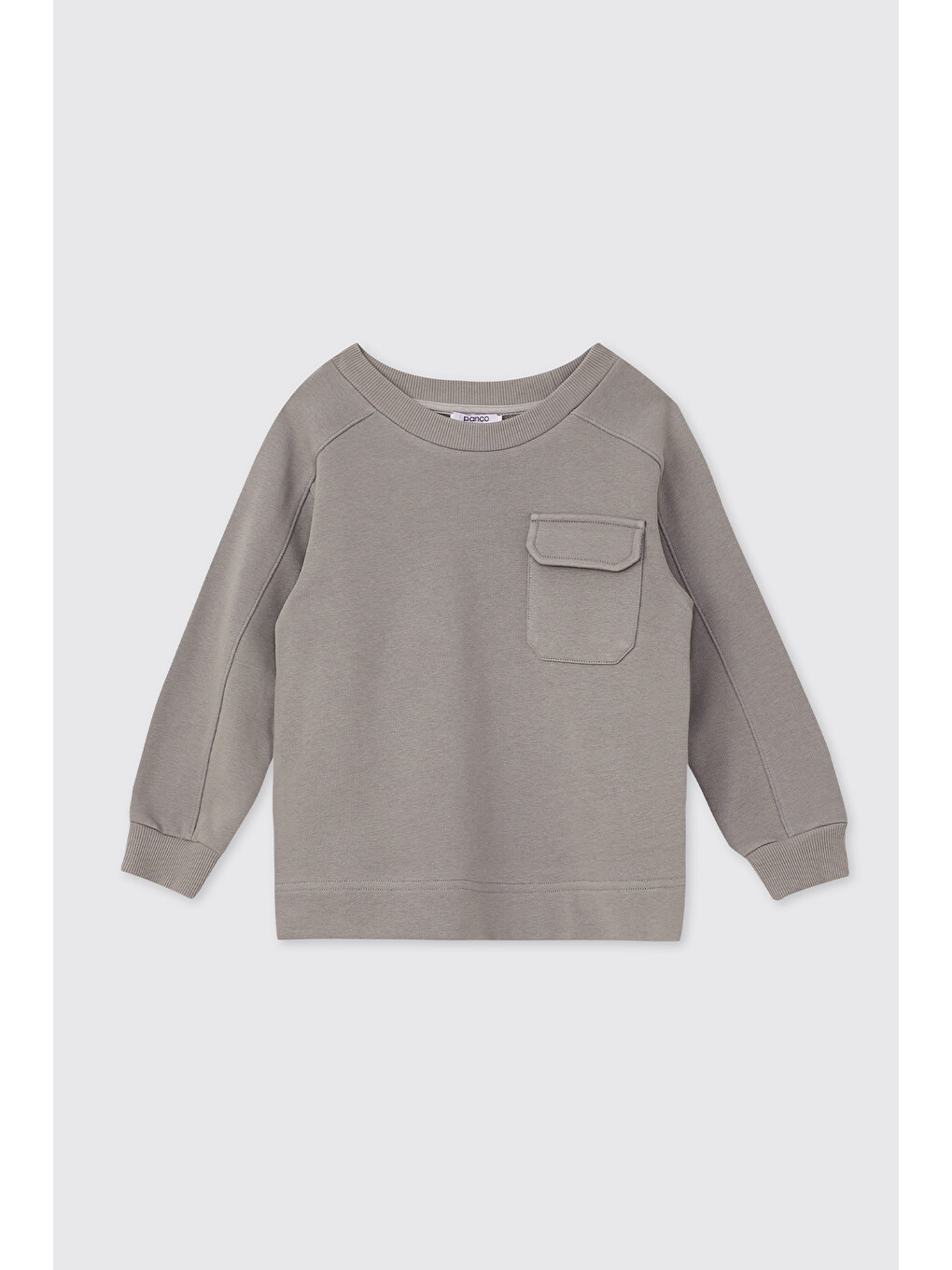 Erkek Çocuk Bisiklet Yakalı Gri Sweatshirt