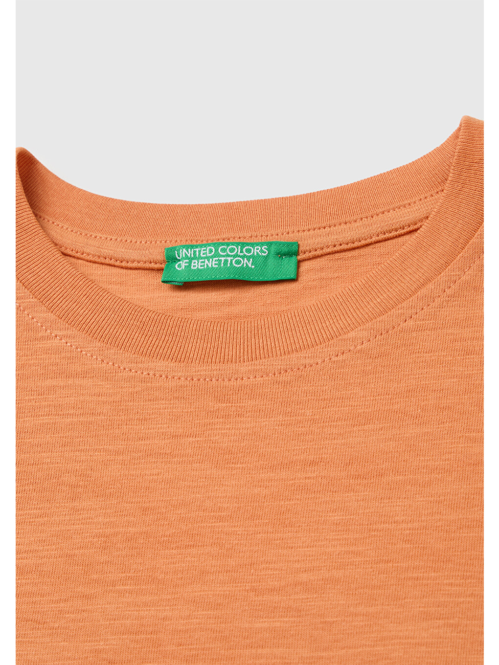 Erkek Çocuk Turuncu Önü Baskı Detaylı Bisiklet Yaka T-Shirt-2