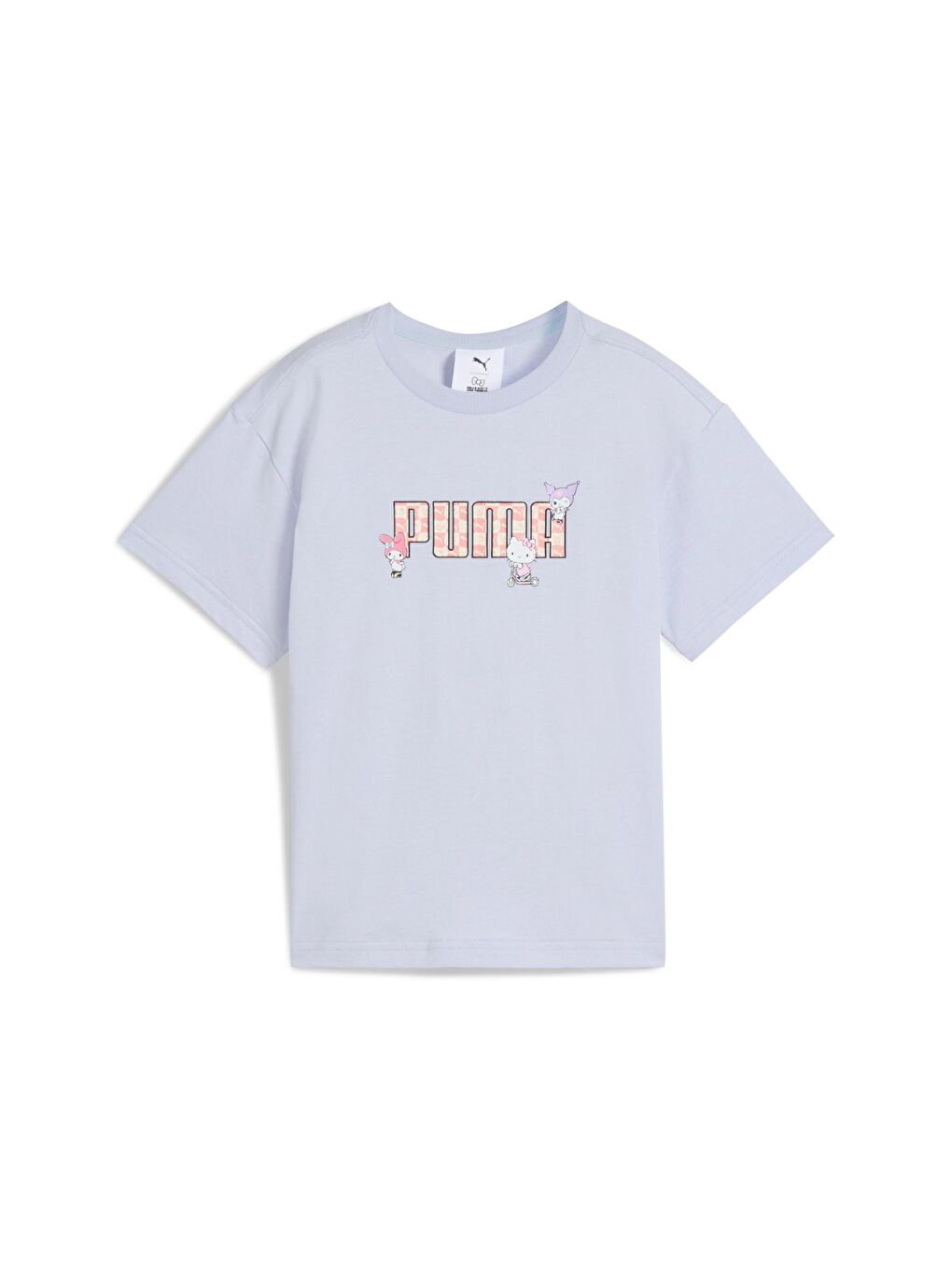 X Hk&Fr Graphic Kız Çocuk Mavi Yuvarlak Yaka Tişört-3