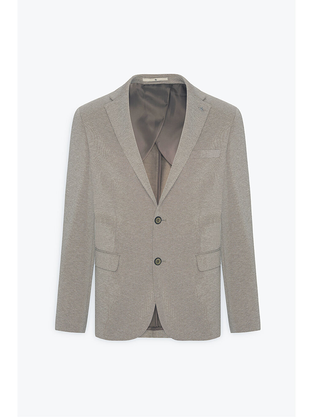 Erkek Haki 360 Her Yöne Esneyen Slim Fit Dar Kesim Mono Yaka Ceket-5