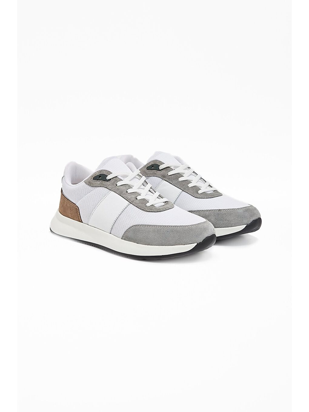 Gri Bağcıklı Casual Ayakkabı 1033240169-1