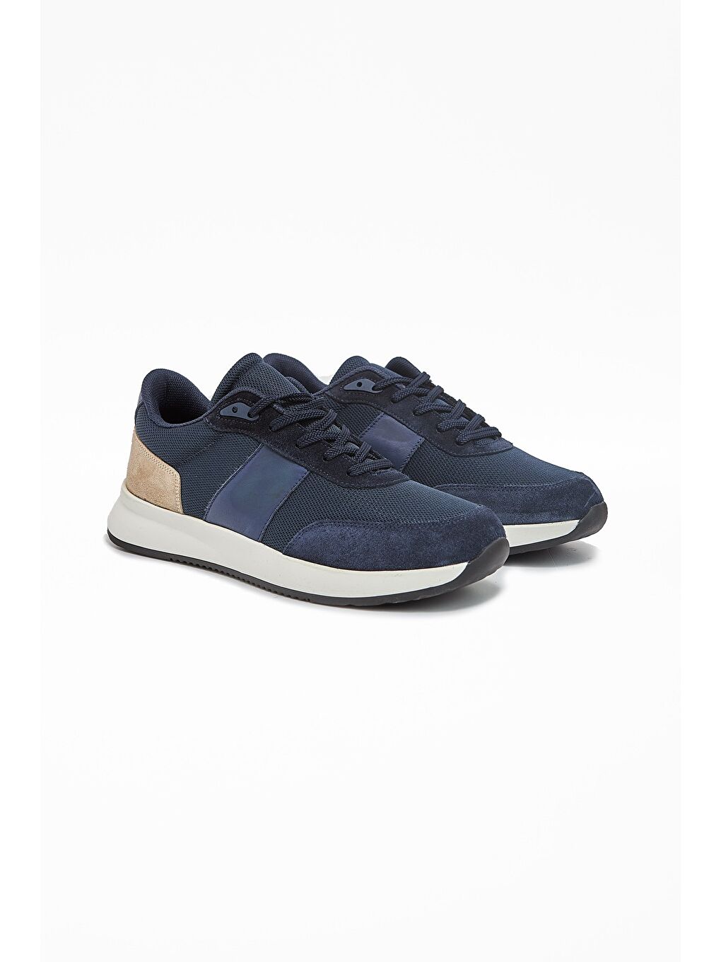 Koyu Lacivert Bağcıklı Casual Ayakkabı 1033240169-1